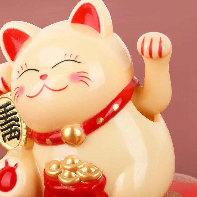 Link 6 Lucky Cat Waving By Solar Energy Light Energy