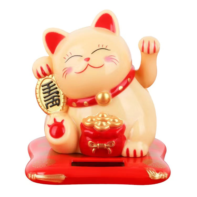 Link 6 Lucky Cat Waving By Solar Energy Light Energy