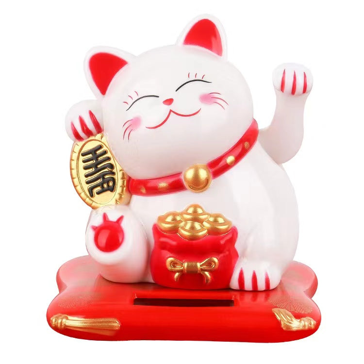 Link 6 Lucky Cat Waving By Solar Energy Light Energy